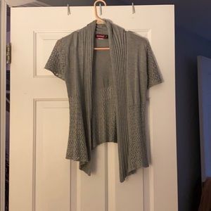 Grey half knit cover